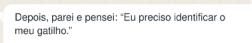 Print de mensagem de cliente relatando o uso das estratégias da Mentoria C.A.L.M.A.
